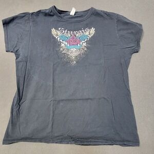 Sturgis Black Hills Rally 2016 Graphic T-Shirt Black Short Sleeve 3XL Womens